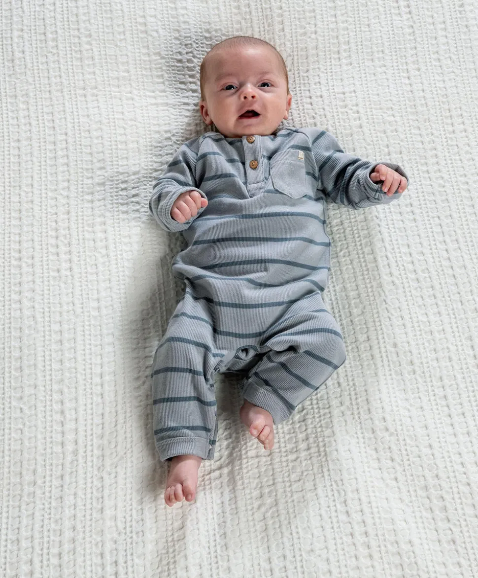 Striped Romper – Blue