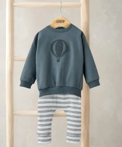 Striped Sweatshirt & Legging Set