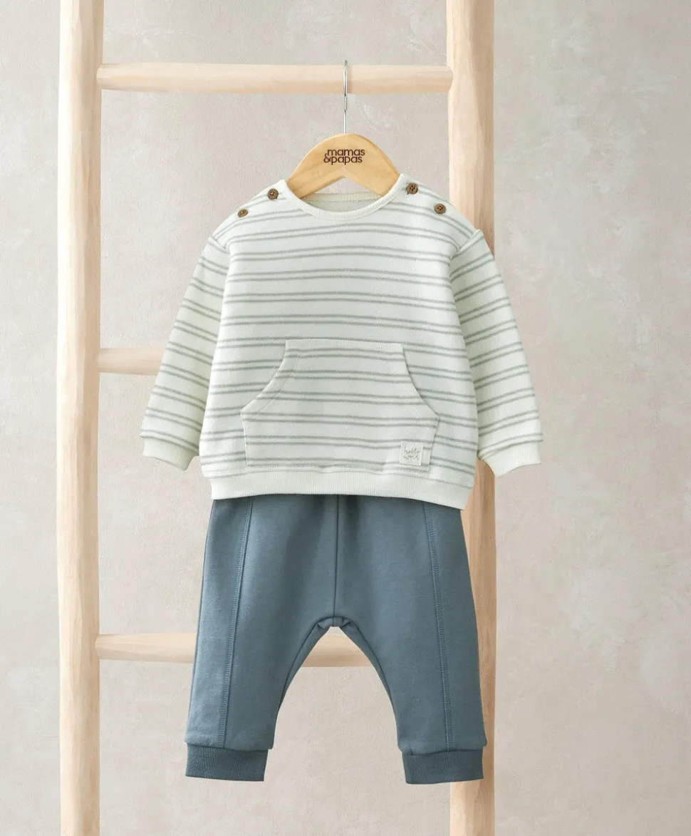 Striped Top & Leggings Set