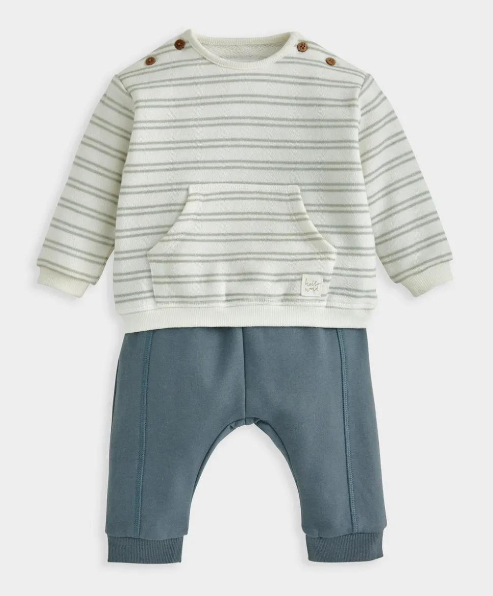 Striped Top & Leggings Set