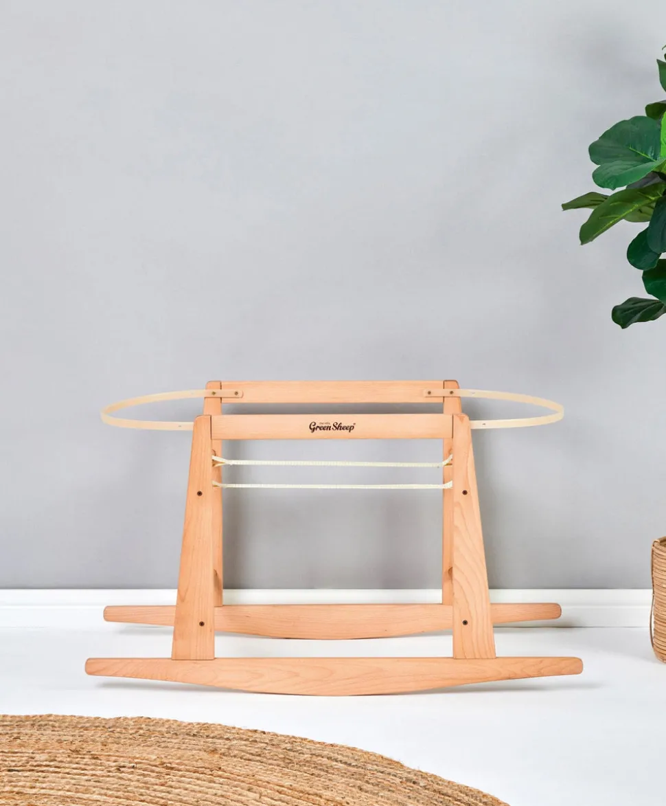 The Little Green Sheep Moses Basket Rocking Stand