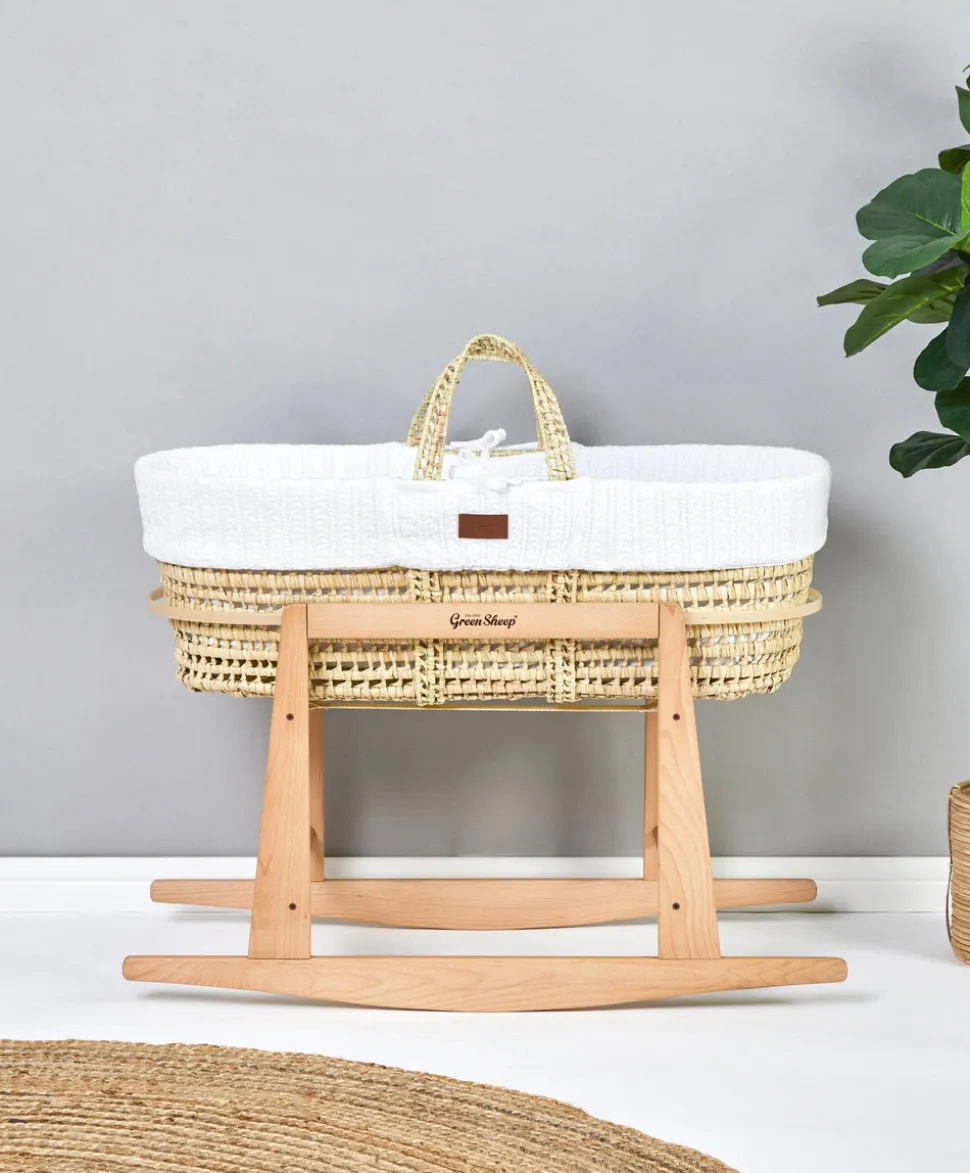 The Little Green Sheep Moses Basket Rocking Stand