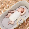 The Little Green Sheep Organic Jersey Moses Basket Fitted Sheet in Dove