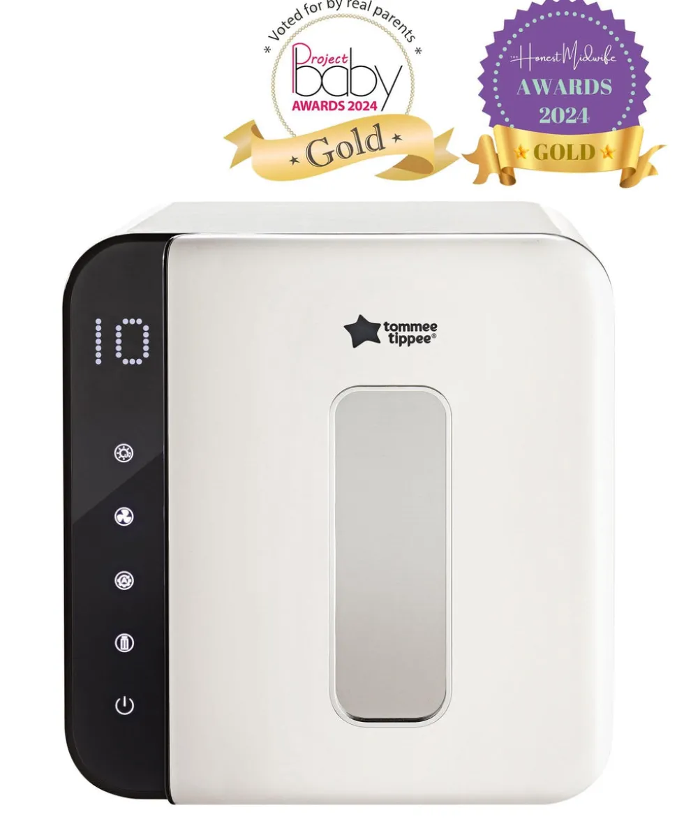 Tommee Tippee Ultra UV 3-in-1 Electric Steriliser & GoPrep Formula Feed Maker Bundle - White