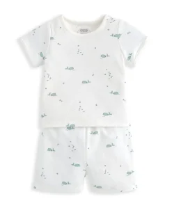 T-Shirt & Shorts Set (2 Pieces) - Whale Print