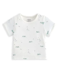 T-Shirt & Shorts Set (2 Pieces) - Whale Print
