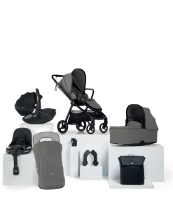 Vardo Pushchair Bundle with Maxi-Cosi Pebble 360 Pro² Car Seat (8 Pieces) - Storm