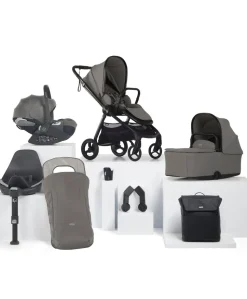 Vardo Pushchair Bundle with Cybex Cloud T Car Seat (8 Pieces) – Storm