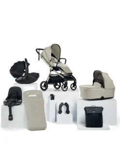 Vardo Pushchair Bundle with Maxi-Cosi Pebble 360 Pro² Car Seat (9 Pieces) - Shell