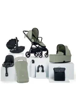 Vardo Pushchair Bundle with Maxi-Cosi Pebble 360 Pro² Car Seat (8 Pieces) - Sage