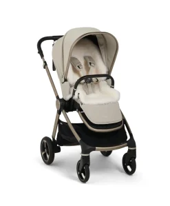 Vardo Pushchair Bundle with Cybex Cloud T Car Seat (9 Pieces) - Shell/Cosy Beige