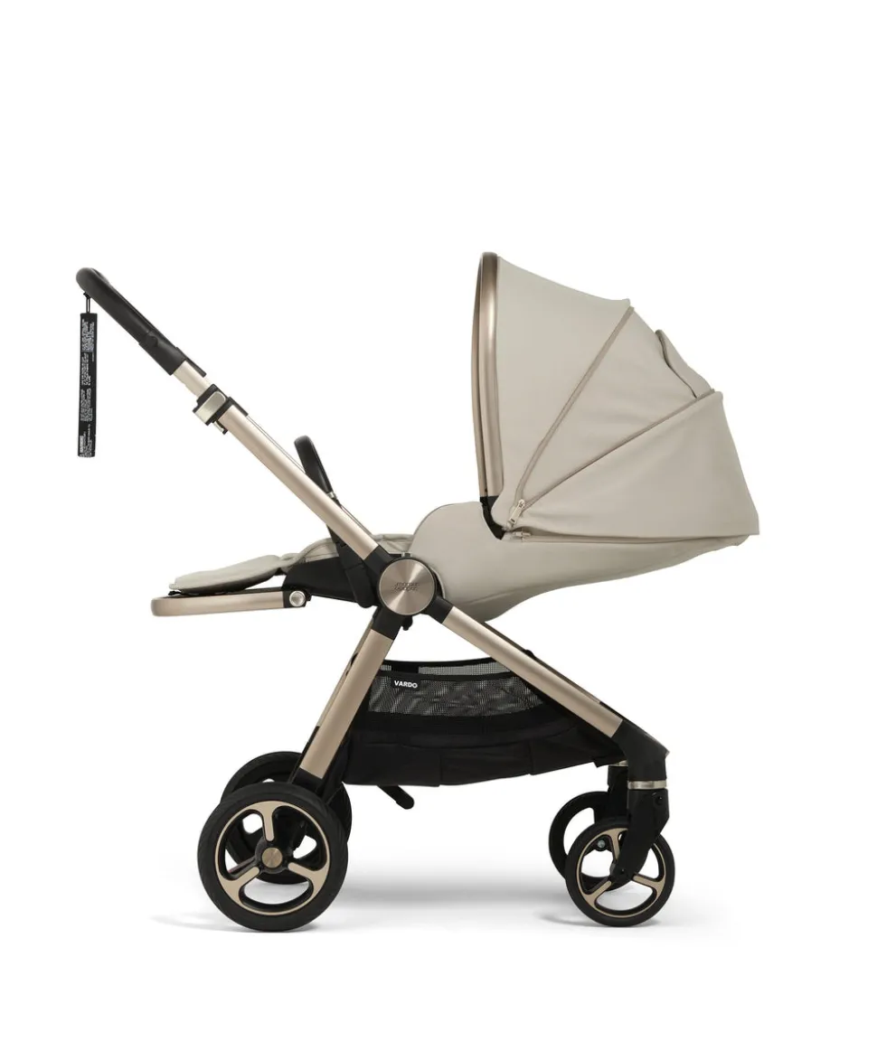 Vardo Pushchair Bundle with Cybex Cloud T Car Seat (9 Pieces) - Shell/Cosy Beige