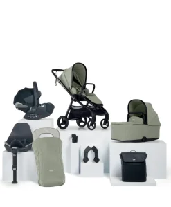 Vardo Pushchair Bundle with Cybex Cloud T Car Seat (8 Pieces) - Sage