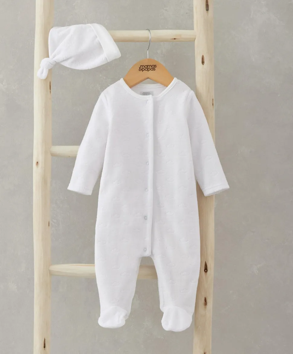 Velour Cloud All-in-One with Hat - 2 Piece Set