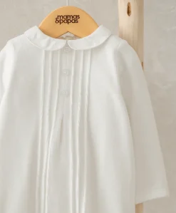 Velour Sleepsuit - White
