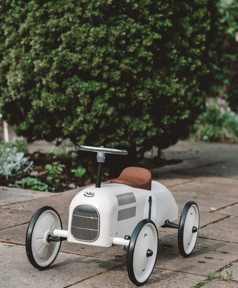 Vilac Ride On Metal Car Toy - Off White