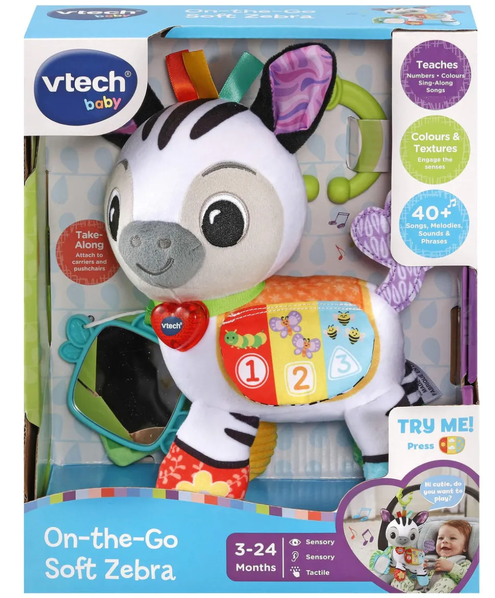 VTech On-the-Go Soft Zebra Travel Toy