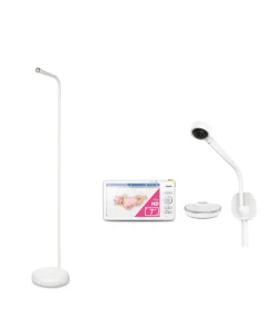 VTech RM7787HD 7” Over-The-Cot Smart Monitor & Floor Stand Bundle - White