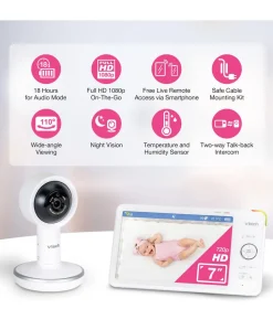 VTech RM7787HD 7” Over-The-Cot Smart Monitor