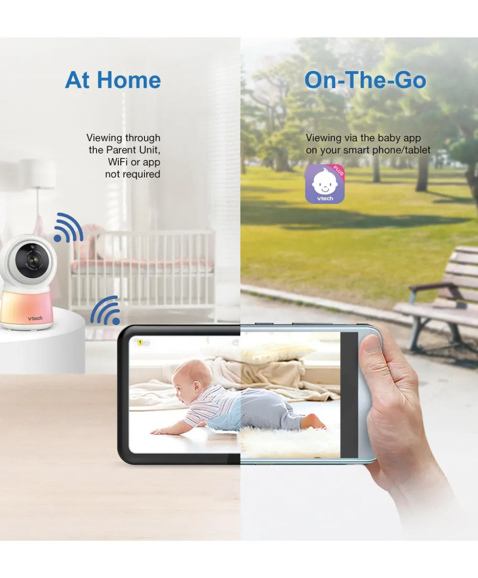 VTech RM5755HD 5” Smart Baby Monitor - White