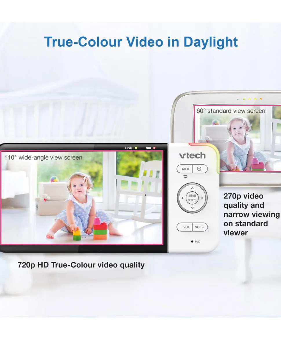 VTech RM5755HD 5” Smart Baby Monitor - White