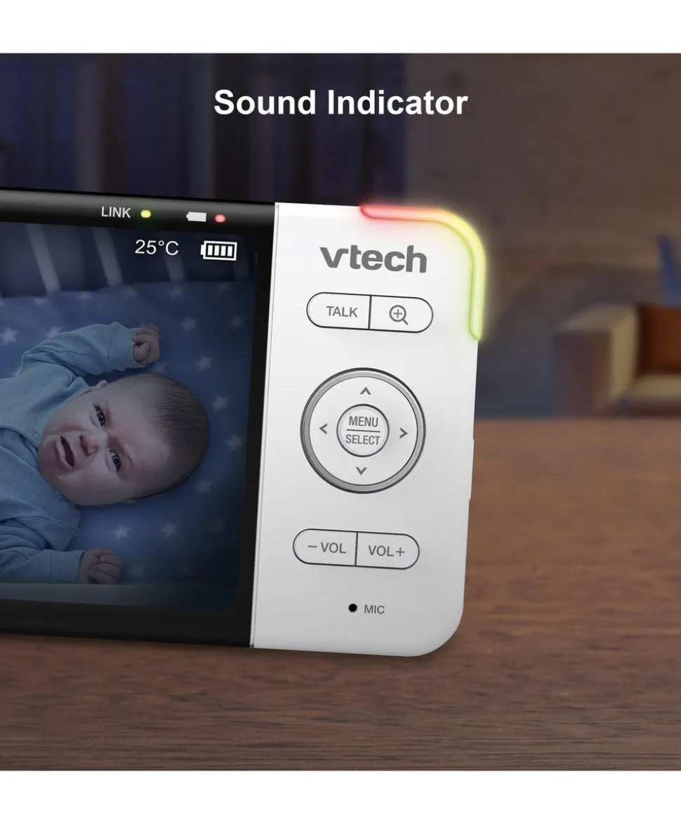 VTech RM5755HD 5” Smart Baby Monitor - White