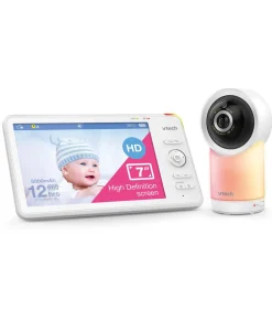 VTech RM7766HD 7 Smart Pan & Tilt Baby Monitor in White
