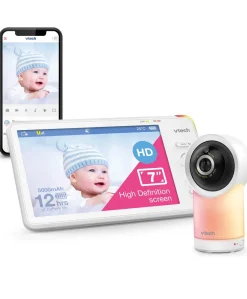 VTech RM7766HD 7 Smart Pan & Tilt Baby Monitor in White