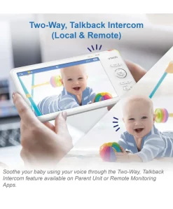 VTech RM7766HD 7 Smart Pan & Tilt Baby Monitor in White