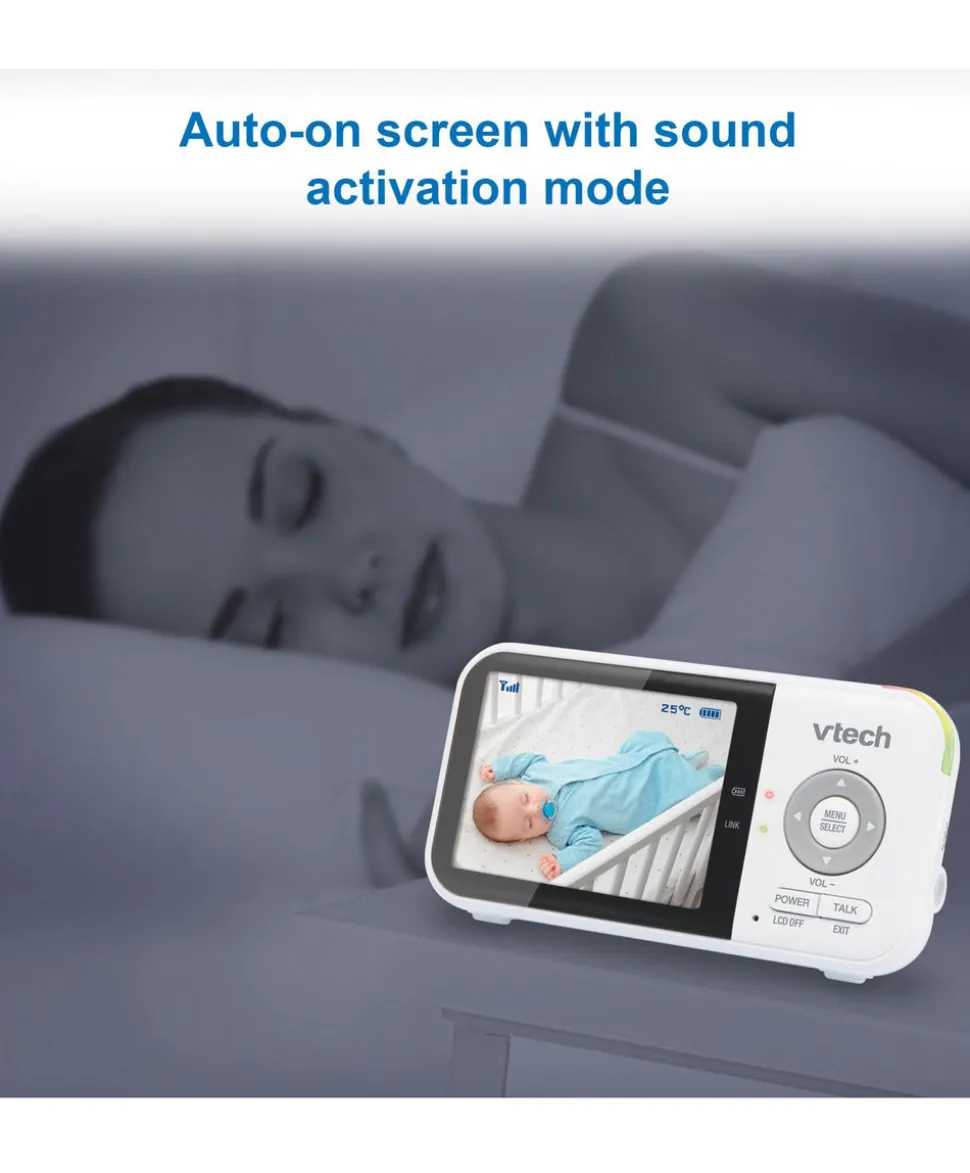 VTech VM819 2.8" Digital Video Baby Monitor- White