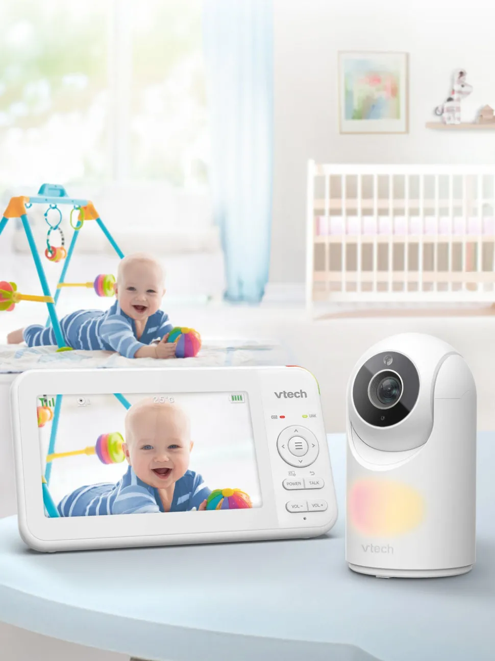 VTech VM5467 5" Pan & Tilt Video Monitor with Night Light