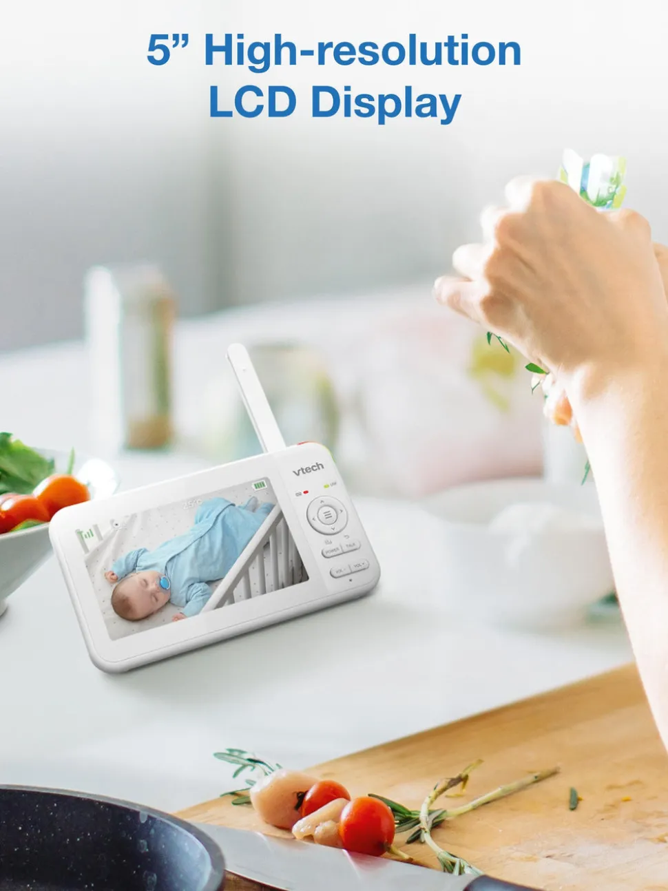 VTech VM5467 5" Pan & Tilt Video Monitor with Night Light