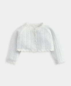 Wavy Stitch Bolero Cardigan