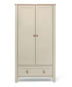 Wedmore 3 Piece Cotbed Set with Dresser Changer & Wardrobe - Pebble Grey