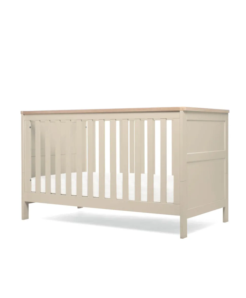 Wedmore 3 Piece Cotbed Set with Dresser Changer & Wardrobe - Pebble Grey