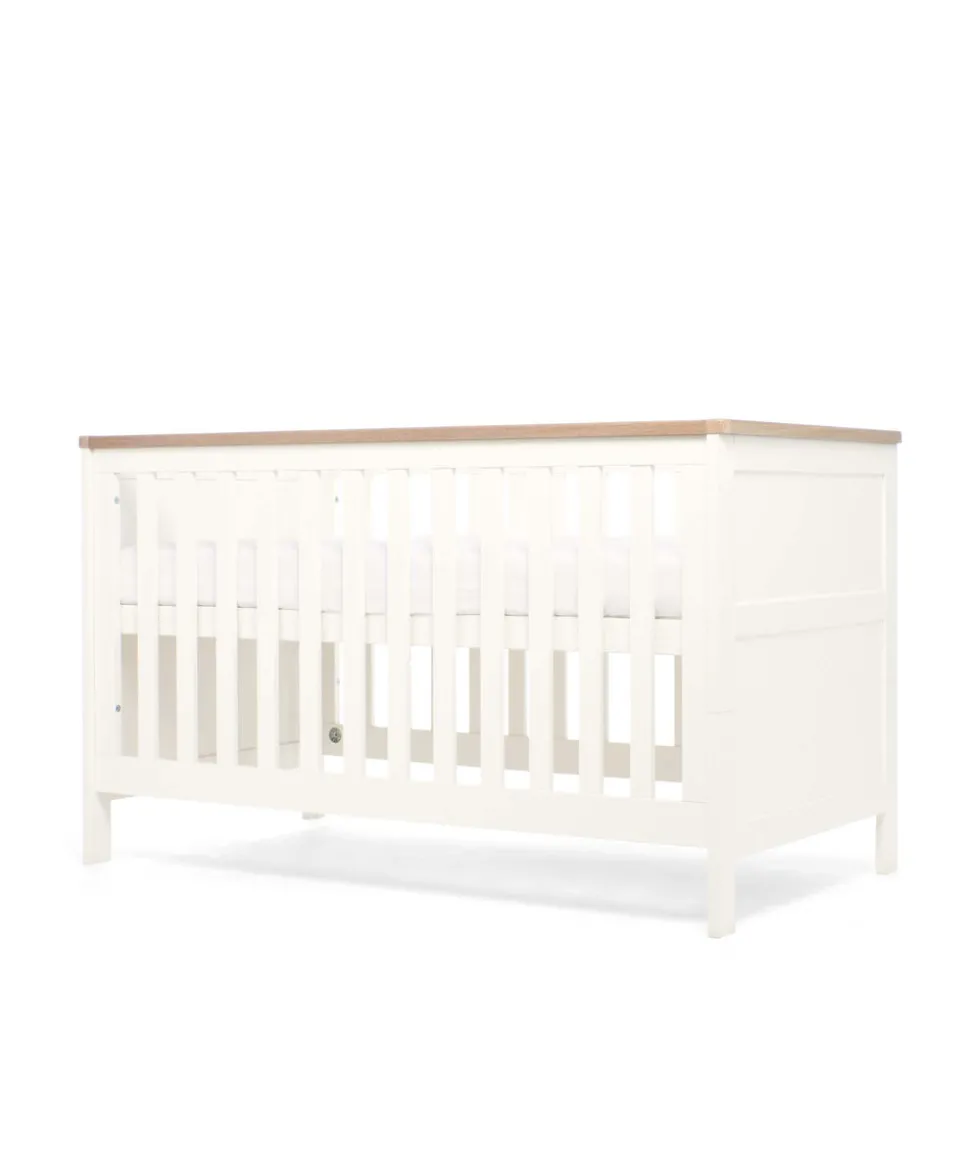 Wedmore 2 Piece Cotbed Set with Dresser Changer - White/Natural