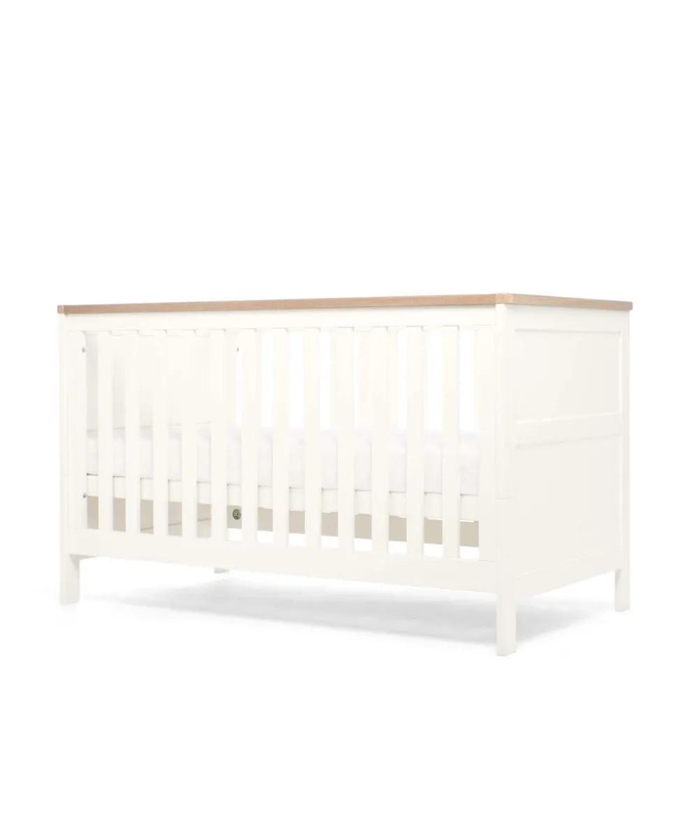 Wedmore 2 Piece Cotbed Set with Dresser Changer - White/Natural