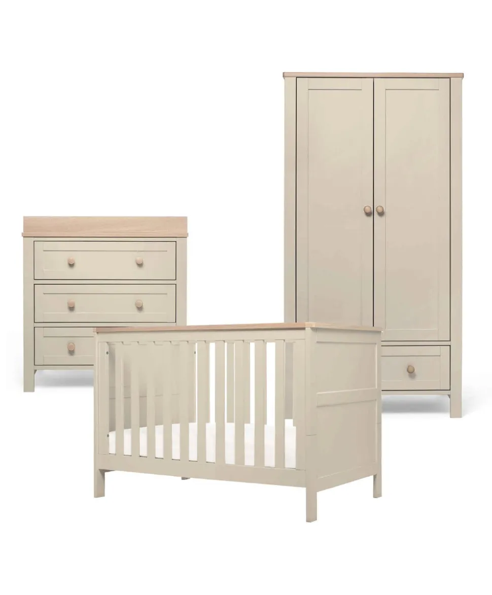 Wedmore Convertible Cot Range - Pebble