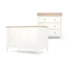 Wedmore Convertible Cot Set - White/Natural