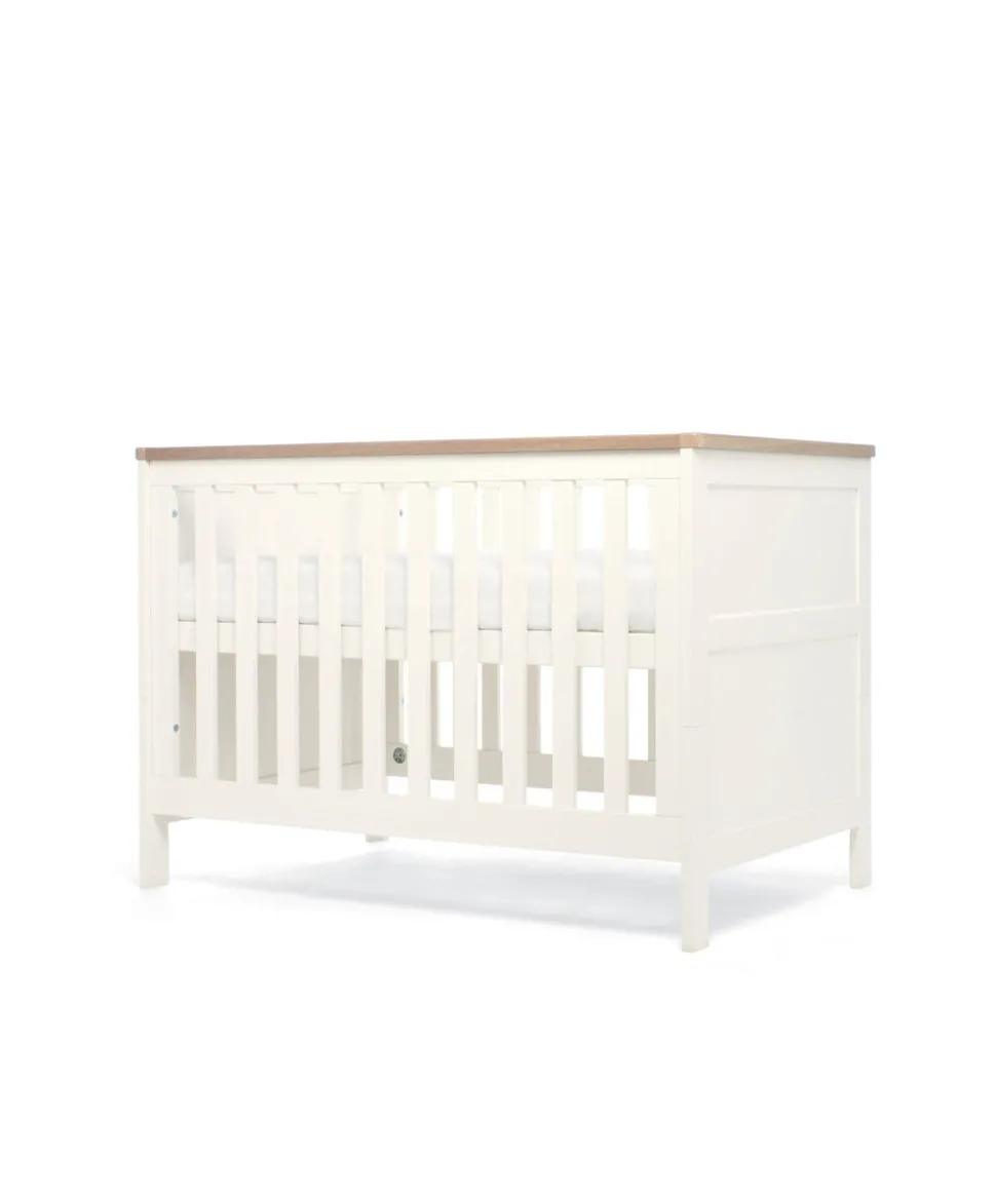 Wedmore Convertible Cot Set - White/Natural
