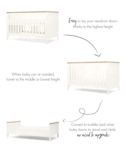 Wedmore Cotbed - White/Natural