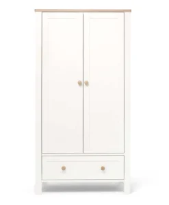 Wedmore Nursery Wardrobe - White/Natural