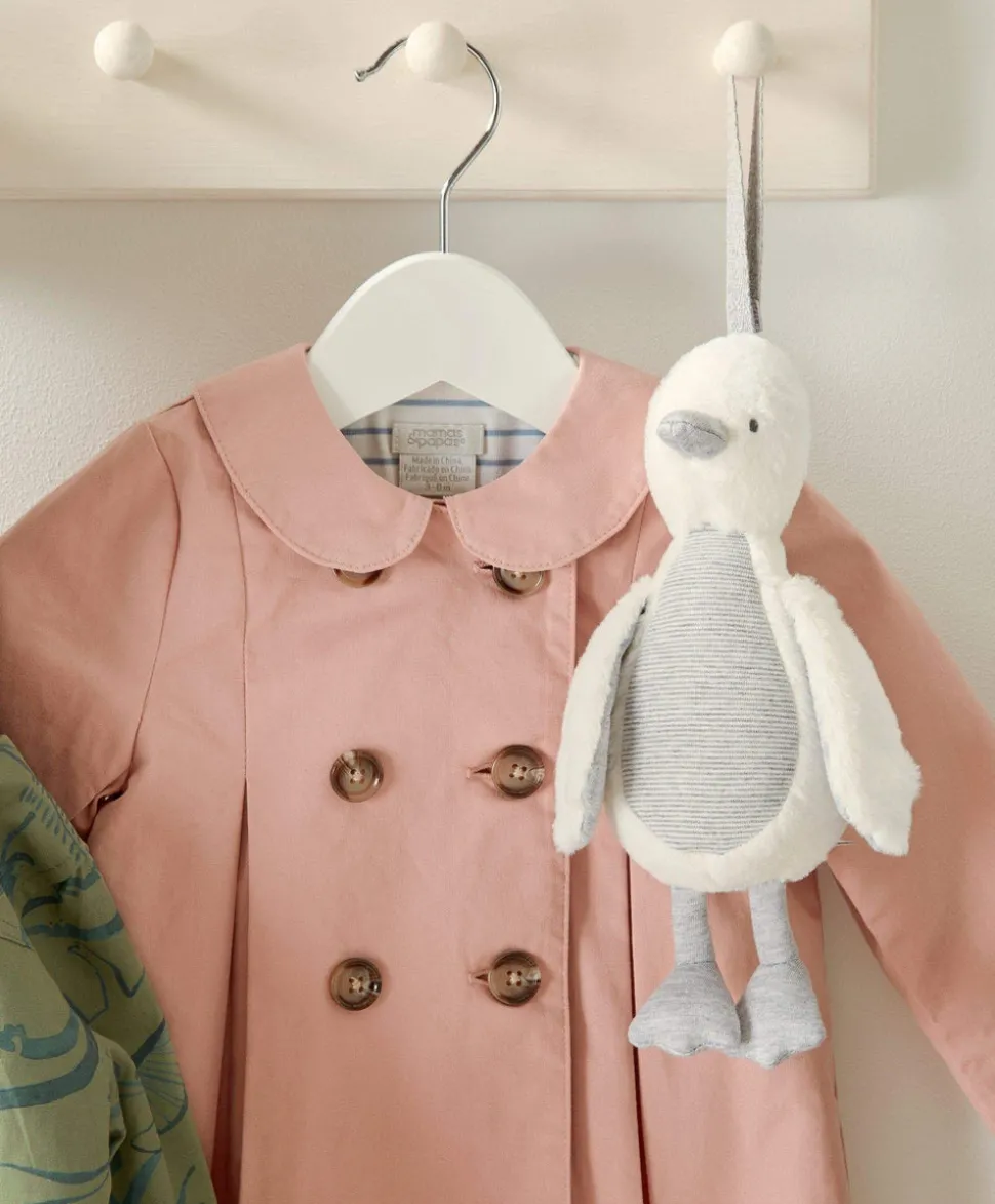 Welcome to the World Chime Duck Travel Toy - Grey