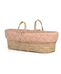 Welcome To The World Moses Basket & Fitted Sheet Bundle (3 Piece) - Wildflower
