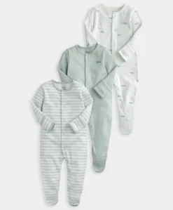 Whale Sleepsuits (Set of 3)